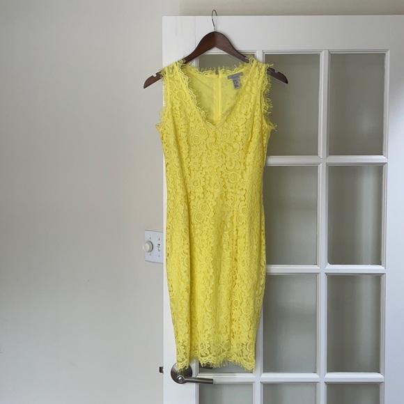 Yellow Lace H&M Dress - Picture 1 of 3